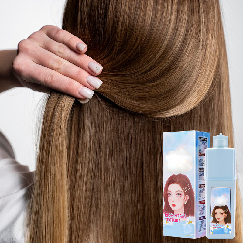 Tinte para el pelo en espuma, práctico y de larga duración