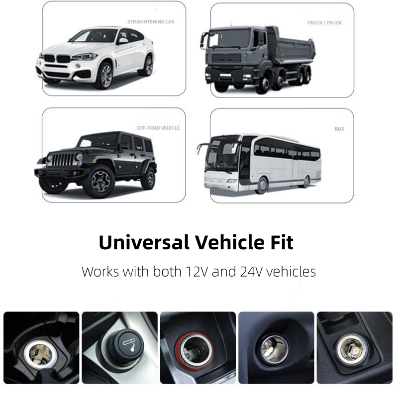 ⏳¡Oferta limitada 50% descuento!⏰Cargador de coche rápido retráctil 7 en 1 con pantalla de voltaje – USB-C para Android y Lightning para Apple🔋📱