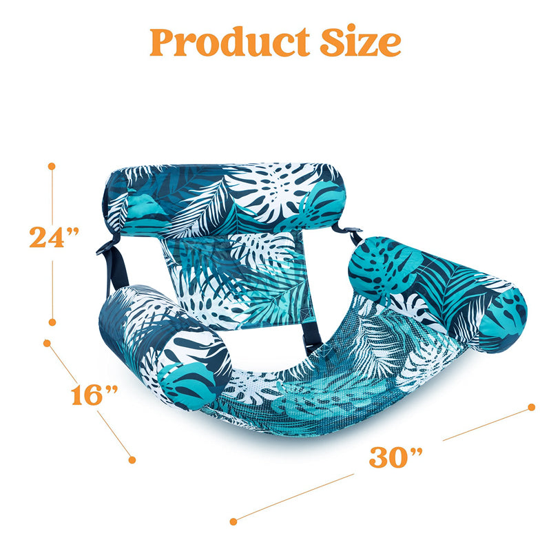 🏖️💺 Silla flotante inflable – Cómoda, estable, ideal para relajarte en el agua 🏊🌊