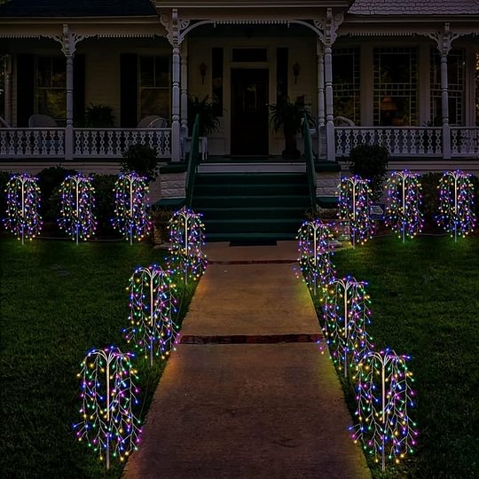 💐¡50% de descuento! Luces solares de jardín – Resplandor cálido y acogedor para patio ✨🏠 【Oferta limitada】