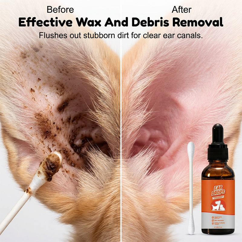 🔥Gran Oferta 2026 ¡50% DE DESCUENTO! ✨🐶🐱Gotas auriculares naturales para perros y gatos, alivia la picazón y elimina la acumulación de cerumen