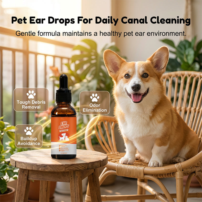 🔥Gran Oferta 2026 ¡50% DE DESCUENTO! ✨🐶🐱Gotas auriculares naturales para perros y gatos, alivia la picazón y elimina la acumulación de cerumen