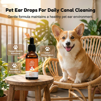 🔥Gran Oferta 2026 ¡50% DE DESCUENTO! ✨🐶🐱Gotas auriculares naturales para perros y gatos, alivia la picazón y elimina la acumulación de cerumen