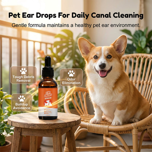 🔥Gran Oferta 2026 ¡50% DE DESCUENTO! ✨🐶🐱Gotas auriculares naturales para perros y gatos, alivia la picazón y elimina la acumulación de cerumen