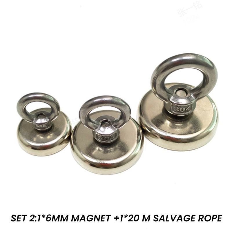 🧲🌊 ¡50% DE DESCUENTO! Imán magnético de rescate para aguas profundas: capacidad de tracción de 30 kg, anticorrosivo y resistente al desgaste. Se fija fácilmente con una cuerda. Ideal para pesca y recuperación de herramientas perdidas. 🎣⚡
