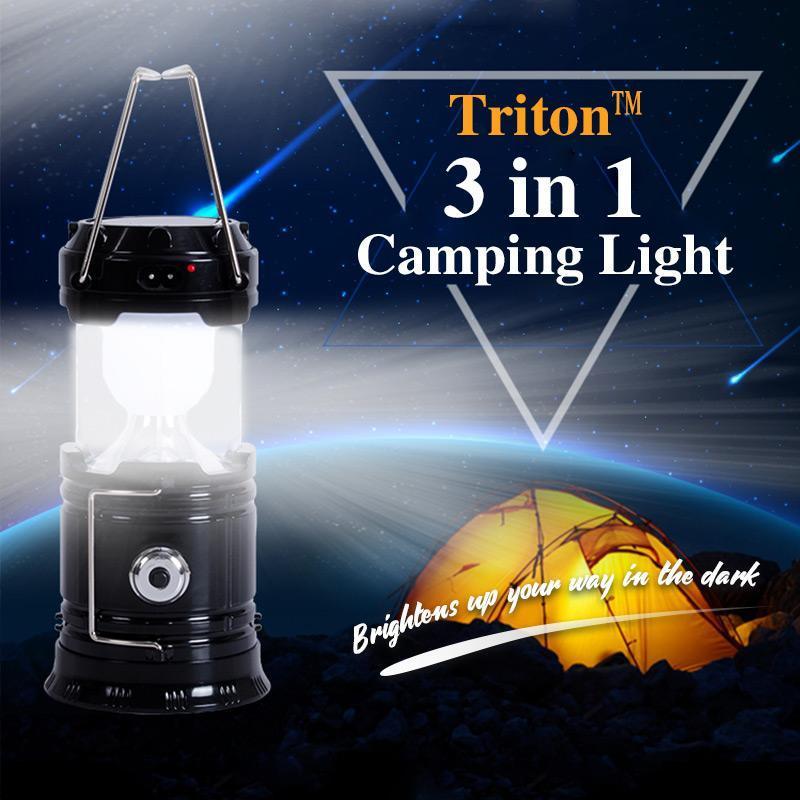 ⏳Oferta limitada al 50% de descuento⏰Linterna de camping LED con llama 3 en 1⛺🔦