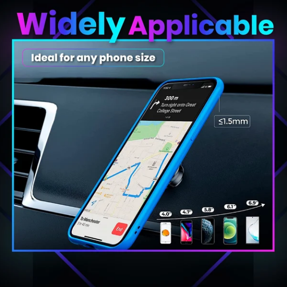 ⏳50% DESCUENTO POR TIEMPO LIMITADO⏰Soporte magnético flexible ultra resistente para móvil de coche🚗📱