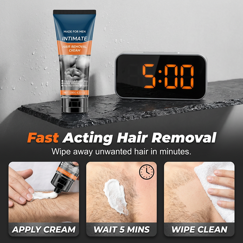 Crema depilatoria íntima para hombres