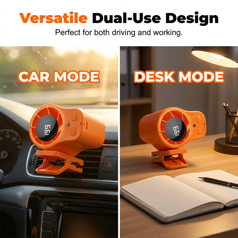 🔥🔥¡OFERTA ESPECIAL! 50% DE DESCUENTO🔥 Ventilador personal manos libres con pantalla LED