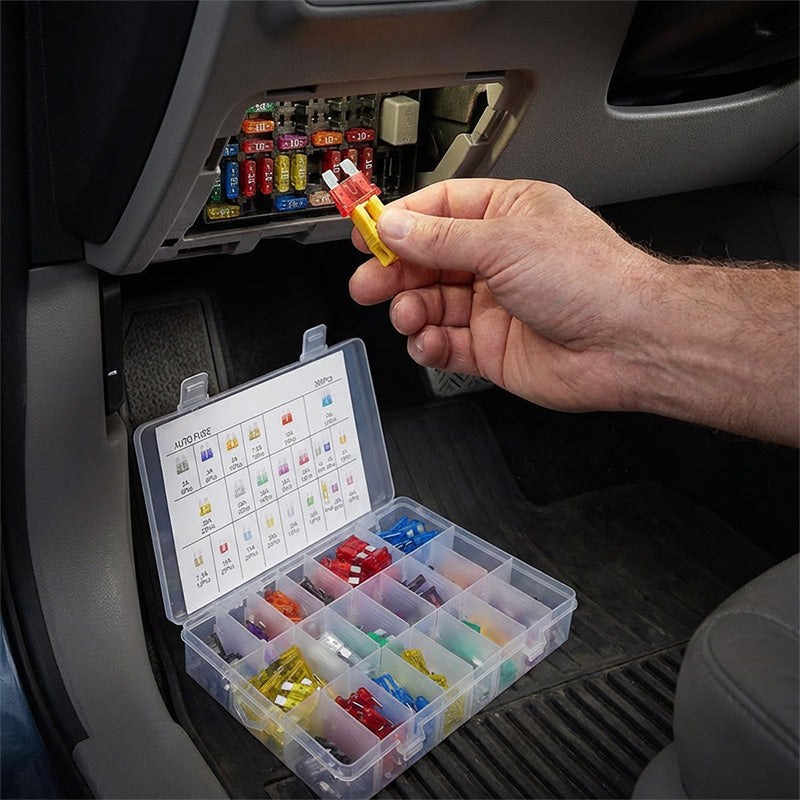 Kit Surtido de Fusibles para Coche de 300 Piezas