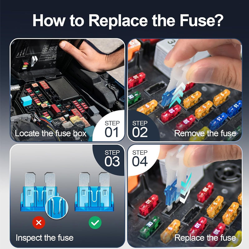 Kit Surtido de Fusibles para Coche de 300 Piezas
