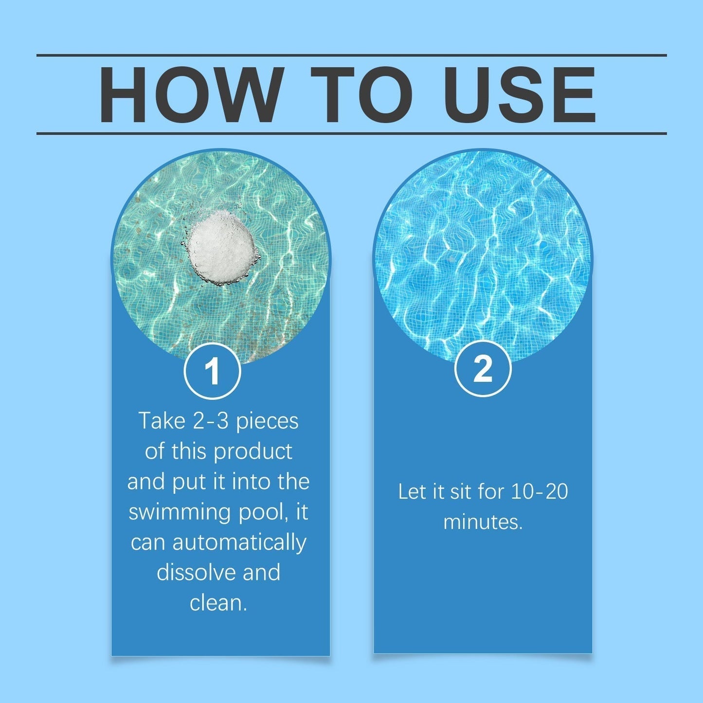 Pastillas para la limpieza de piscinas: para un agua cristalina