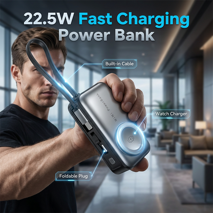 Banco de energía de carga rápida portátil 4 en 1