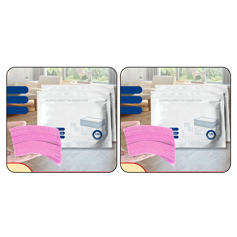 Toallitas para suelos solubles en agua: solo hay que echarlas en agua, sin necesidad de medir.