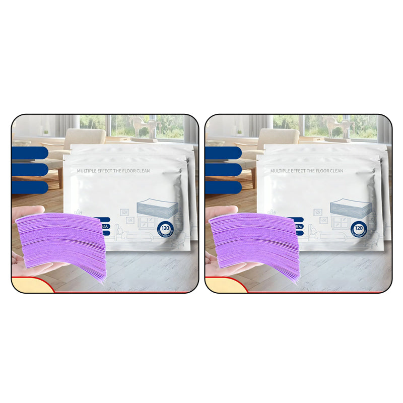 Toallitas para suelos solubles en agua: solo hay que echarlas en agua, sin necesidad de medir.