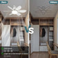 🔥Rebajas: 62% de descuento🎁 Ventilador de techo y lámpara 2 en 1 portátil con mando a distancia