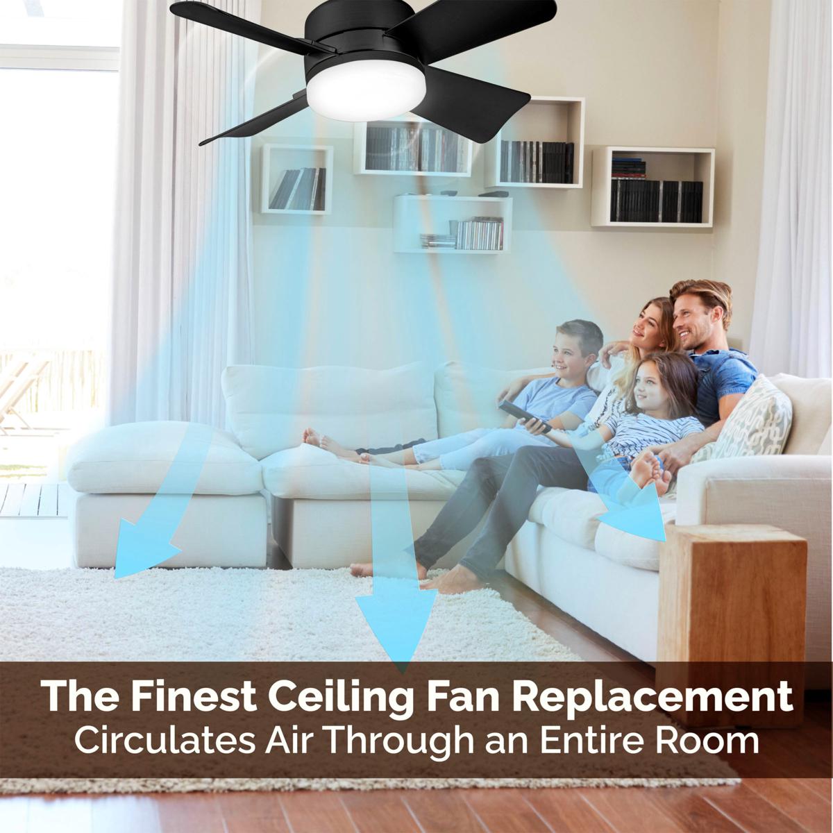 🔥Rebajas: 62% de descuento🎁 Ventilador de techo y lámpara 2 en 1 portátil con mando a distancia