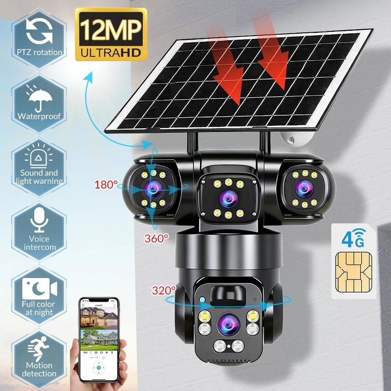 ⏳Oferta Especial por Tiempo Limitado⏰Cámara de Seguridad Wi-Fi Exterior 6K 9MP | Zoom 10x, 3 Lentes, PTZ 360° | Resistente al Agua IP66, Visión Nocturna a Color, Audio Bidireccional, Seguimiento de Movimiento