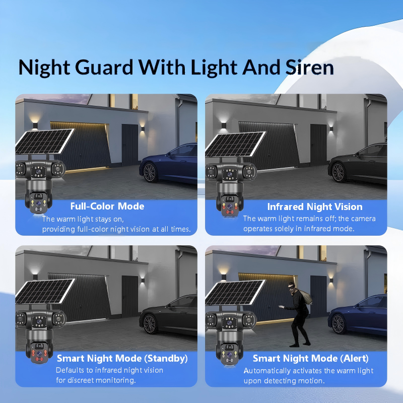 ⏳Oferta Especial por Tiempo Limitado⏰Cámara de Seguridad Wi-Fi Exterior 6K 9MP | Zoom 10x, 3 Lentes, PTZ 360° | Resistente al Agua IP66, Visión Nocturna a Color, Audio Bidireccional, Seguimiento de Movimiento
