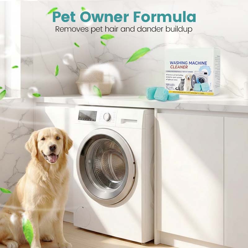 🏆 ¡ÚLTIMO DÍA DE OFERTA! 🔥 TIEMPO LIMITADO COMPRA 2 Y RECIBE 1 GRATIS 🎁 Limpiador para lavadora – 12 tabletas, limpia profundamente el tanque interno y elimina el pelo de mascotas, quita los malos olores 🧼