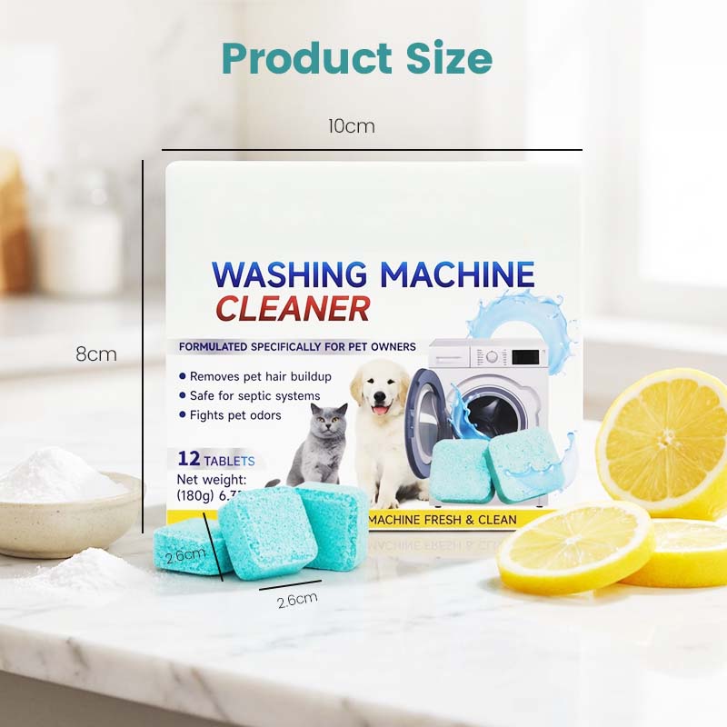 🏆 ¡ÚLTIMO DÍA DE OFERTA! 🔥 TIEMPO LIMITADO COMPRA 2 Y RECIBE 1 GRATIS 🎁 Limpiador para lavadora – 12 tabletas, limpia profundamente el tanque interno y elimina el pelo de mascotas, quita los malos olores 🧼