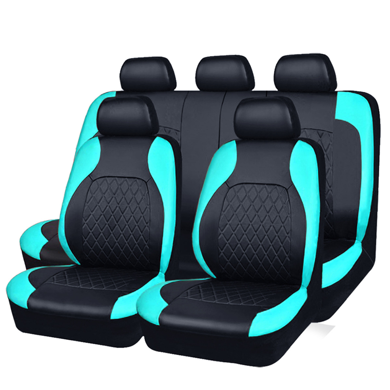 🚗🔥Juego de 9 Fundas para Asientos de Coche de Cuero de Ajuste Universal – Protege tu Interior con Estilo y Durabilidad 🛋️✨