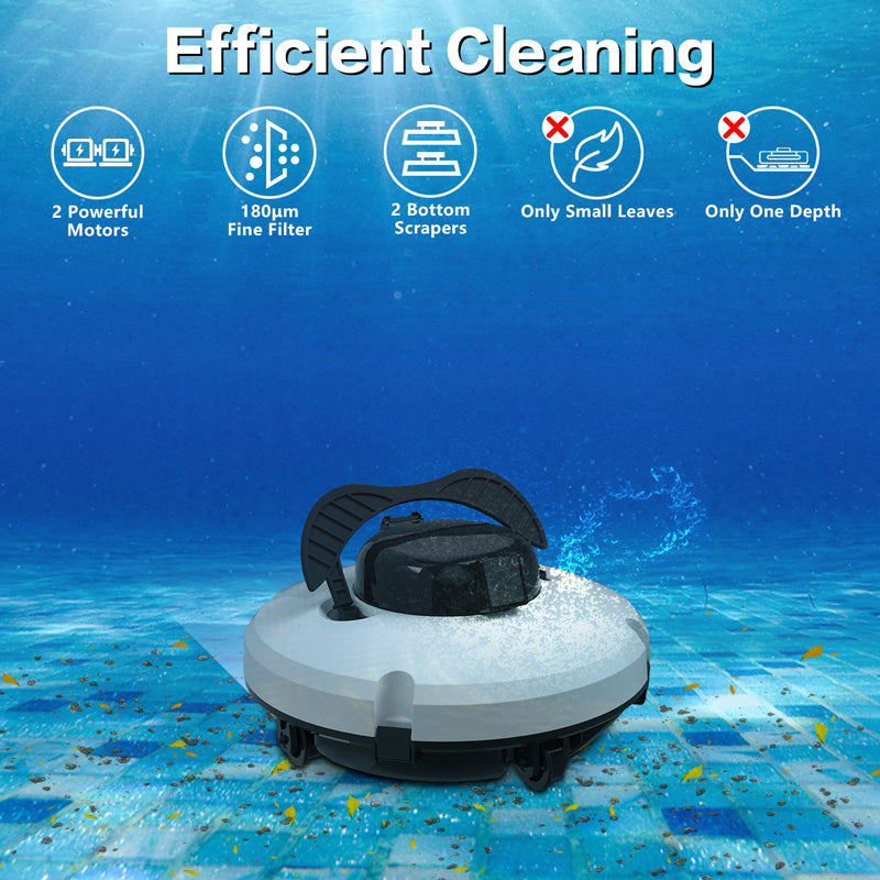 ⏰🔥¡50% DE DESCUENTO! 🤖 Robot limpiador de piscinas – inalámbrico, potente, inteligente y limpieza sin esfuerzo 🌊✨
