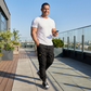 Pantalones de carga casuales con cordón para hombre