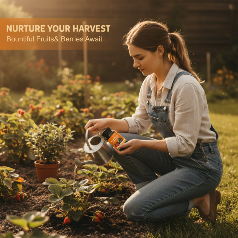 Alimento para plantas de frutas y bayas