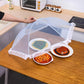 Protector de alimentos plegable de malla