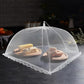 Protector de alimentos plegable de malla
