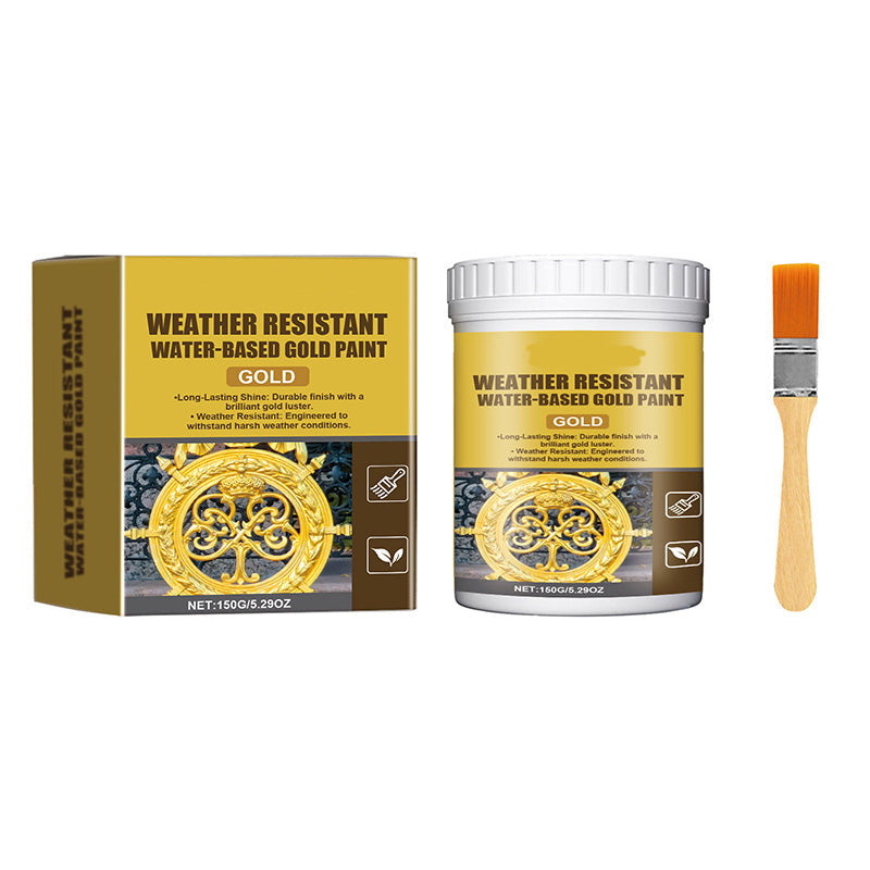 Pintura dorada a base de agua resistente a la intemperie