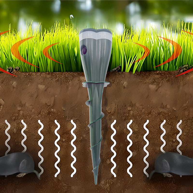 🌸Rebajas de Primavera 50% OFF🌸 Repelente de Topos con Tornillo Solar a Prueba de Agua