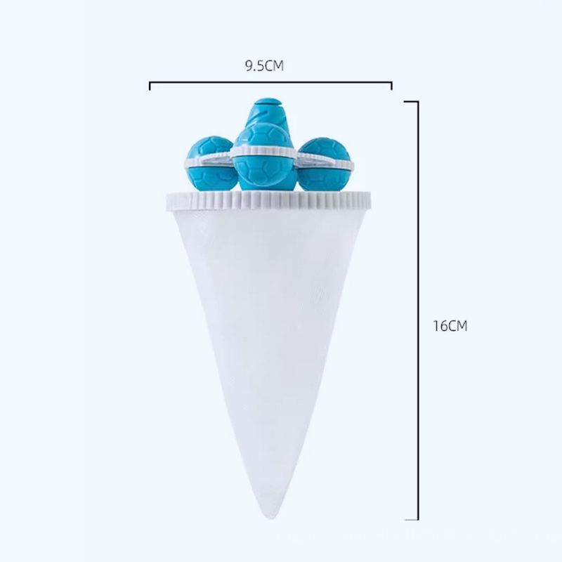 Bola flotante para la lavadora mejorada con bolsa filtrante para eliminar el pelo