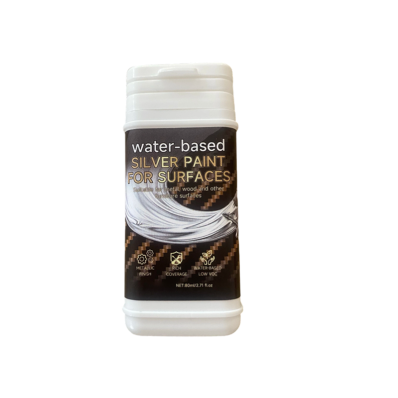 Pintura de plata al agua para metal y madera