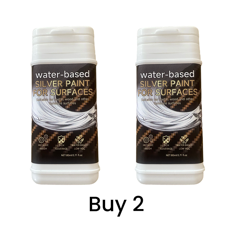 Pintura de plata al agua para metal y madera