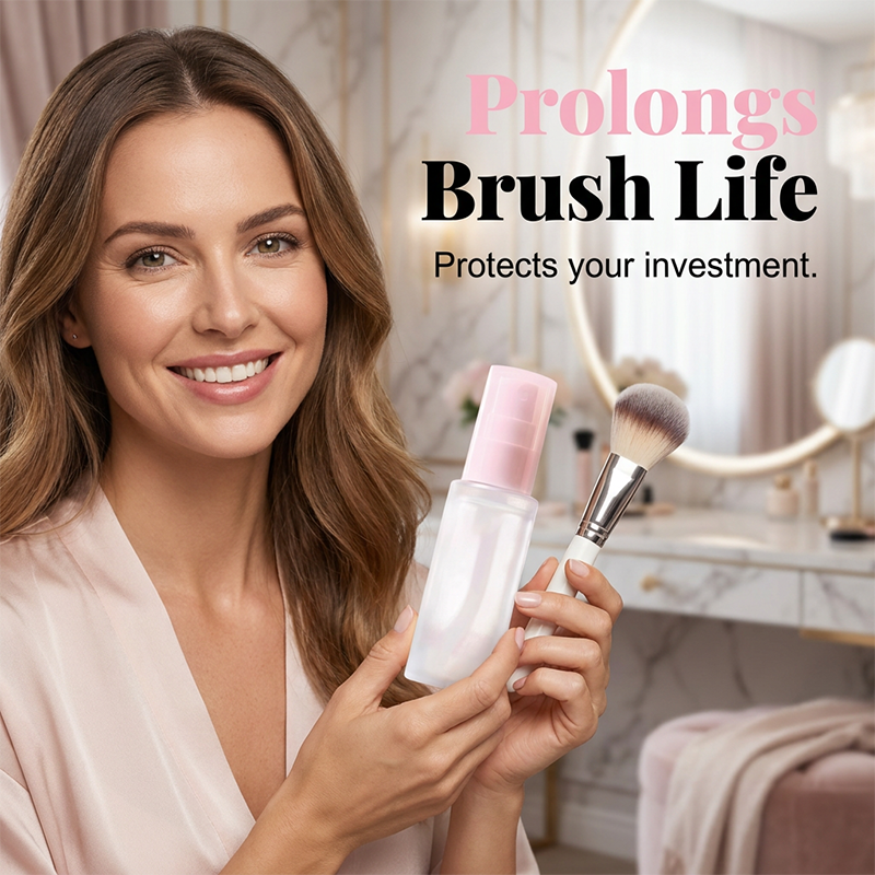 Spray limpiador instantáneo para brochas de maquillaje
