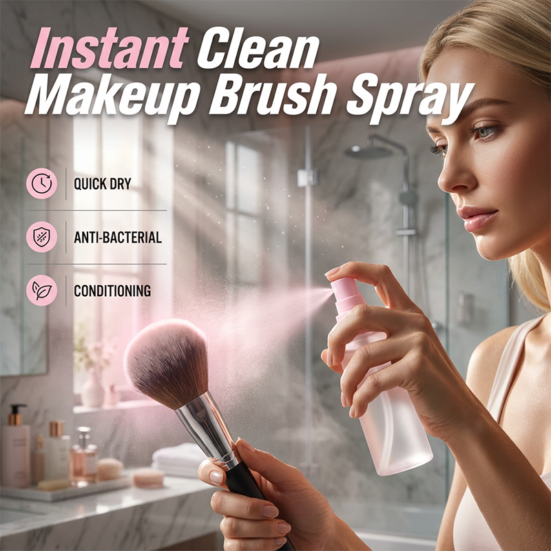 Spray limpiador instantáneo para brochas de maquillaje