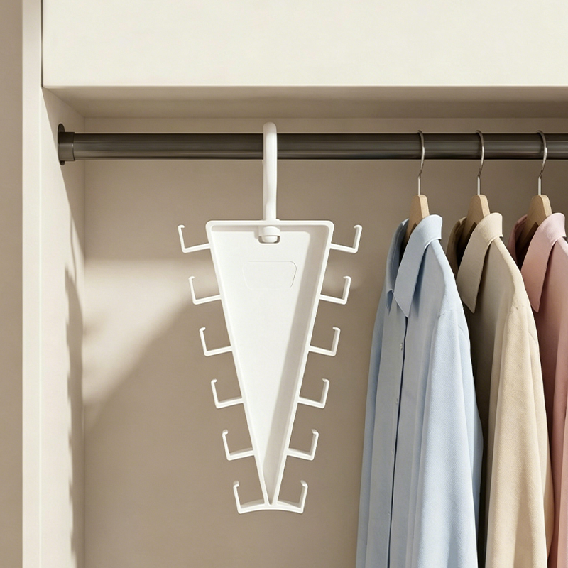 💥 ¡50% DE DESCUENTO HOY! Percha Triangular Multifuncional – Organiza tu Armario Fácilmente 👗👚