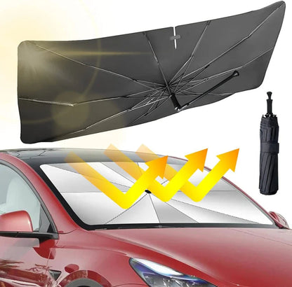Parasol para el parabrisas del coche: parasol plegable para el parabrisas, con protección UV, para la ventana delantera del coche