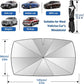 Parasol para el parabrisas del coche: parasol plegable para el parabrisas, con protección UV, para la ventana delantera del coche