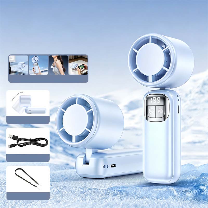 ❄️Ventilador de mano con refrigeración por semiconductor