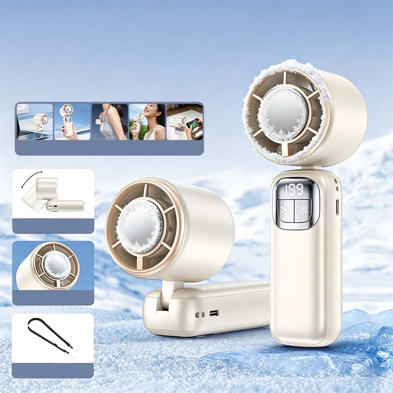 ❄️Ventilador de mano con refrigeración por semiconductor