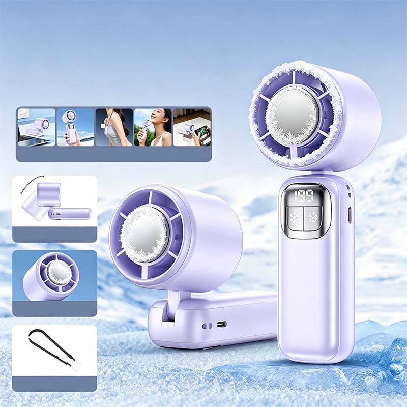 ❄️Ventilador de mano con refrigeración por semiconductor