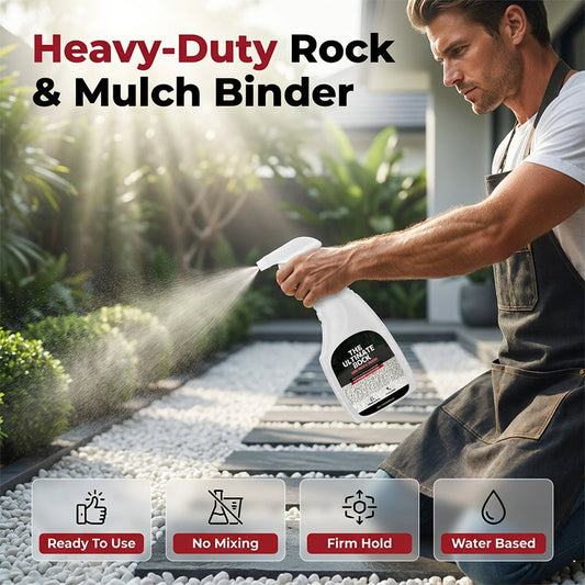 Agente aglutinante en spray para rocas y mantillo