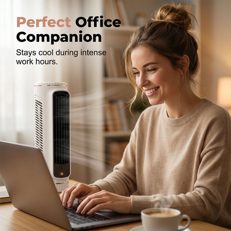 Ventilador de torre USB portátil con 3 velocidades