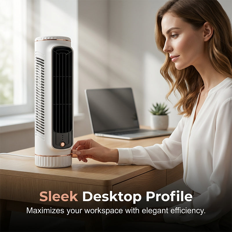 Ventilador de torre USB portátil con 3 velocidades