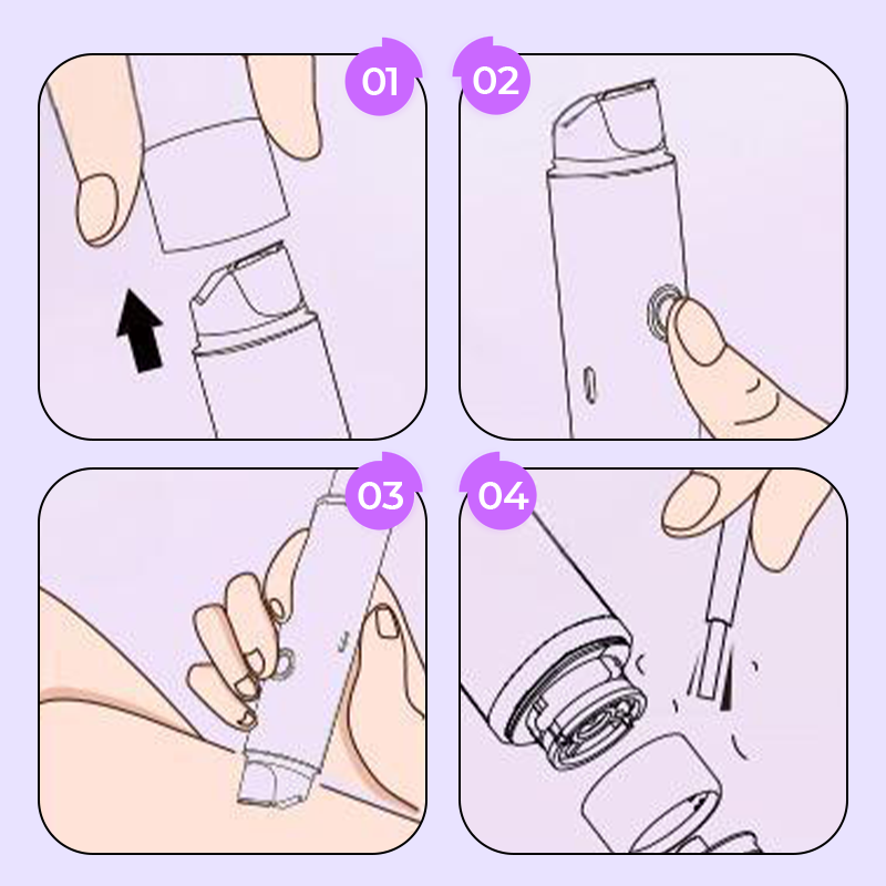 🪒 ¡50 % DE DESCUENTO! 💜 Recortadora eléctrica de vello corporal de doble cabezal: ¡resistente al agua, hipoalergénica y perfecta para pieles sensibles! 🚿✨