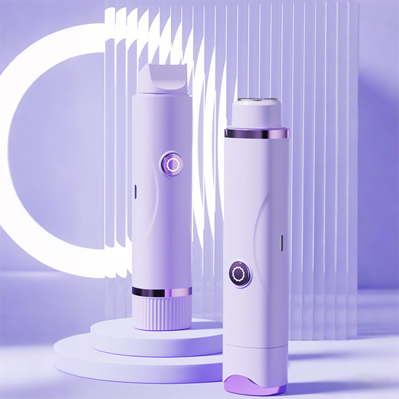 🪒 ¡50 % DE DESCUENTO! 💜 Recortadora eléctrica de vello corporal de doble cabezal: ¡resistente al agua, hipoalergénica y perfecta para pieles sensibles! 🚿✨