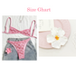 Bikini sin espalda con estampado de azulejos de estilo boho